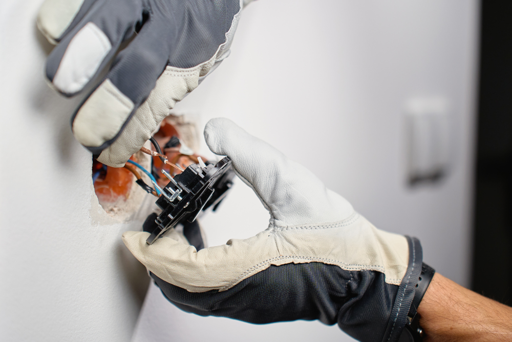 Socket and switch installation