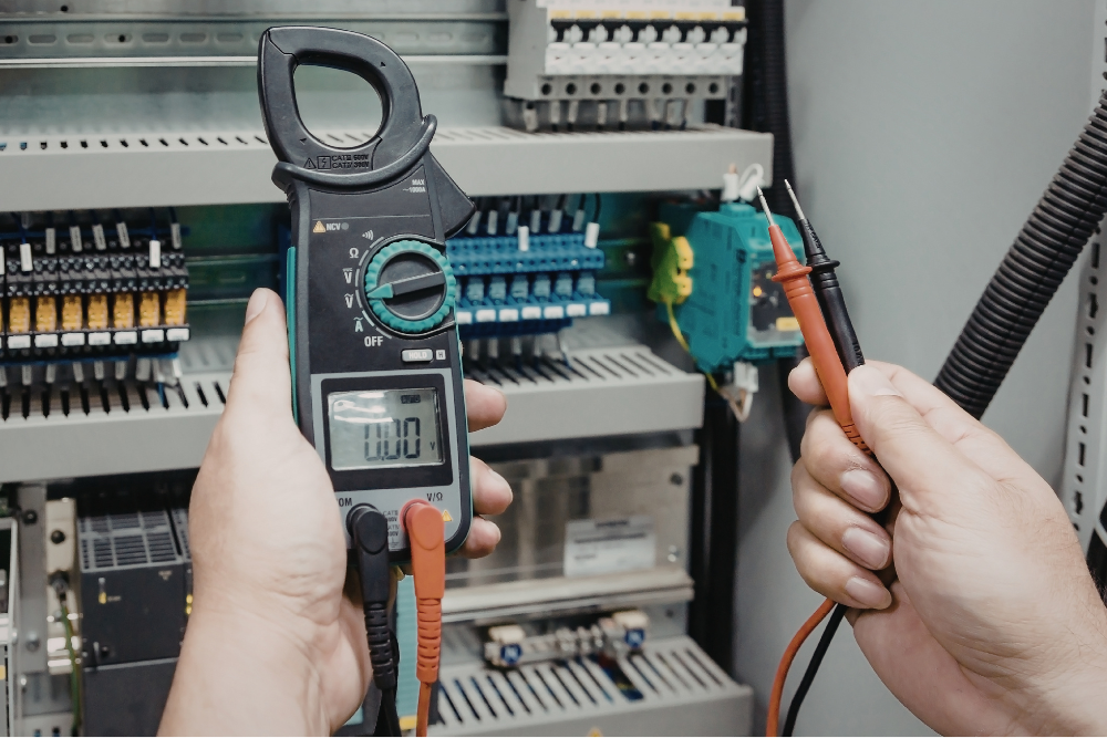 Electrical safety inspection in progress